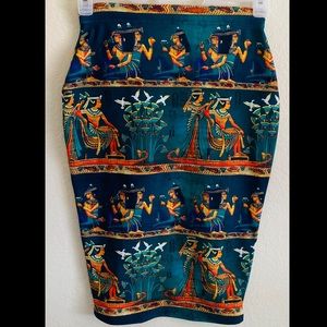 Blackmilk Clothing Nile Midi Pencil Skirt M